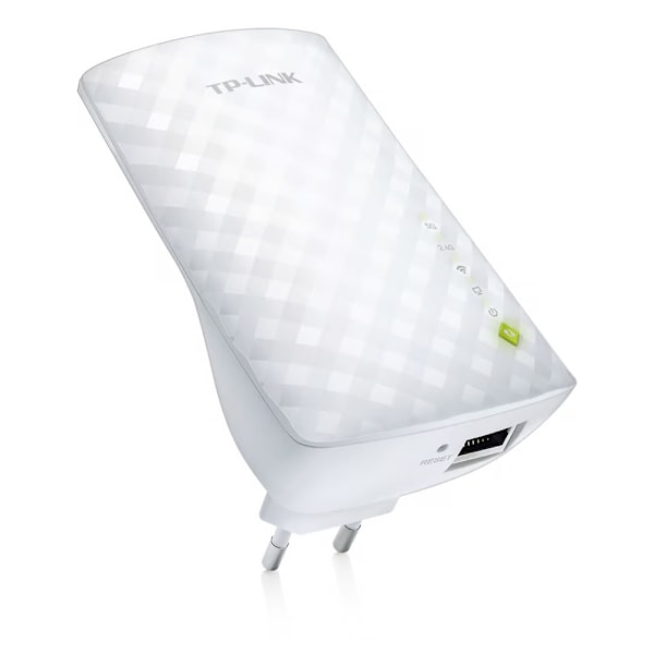TP-Link RE200 WiFi Range Extender med Dual-Band og Ethernet-port