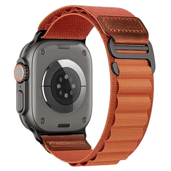 Nylonarmbånd til Apple Watch 38/40/41/42 mm – Terrakotta / Alpi