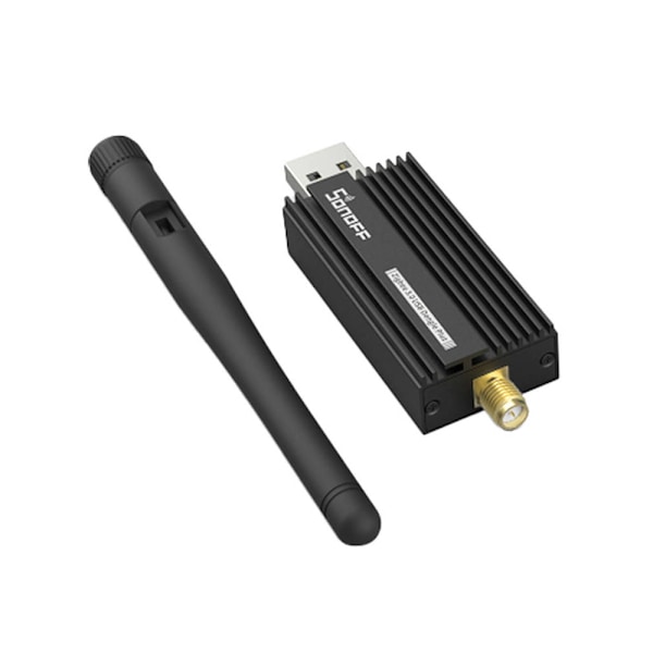 Zigbee 3.0 USB Dongle Plus med bred kompatibilitet Grøn, Metallic