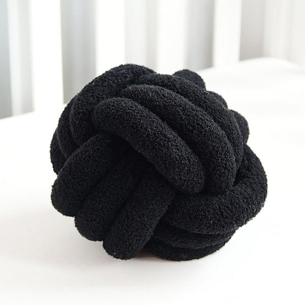 Solmittu tyyny 30 × 30 cm - Musta