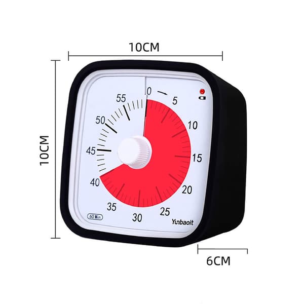 60-Minutters Analog Timer med Tydeligt Visuelt Display: Ideel t
