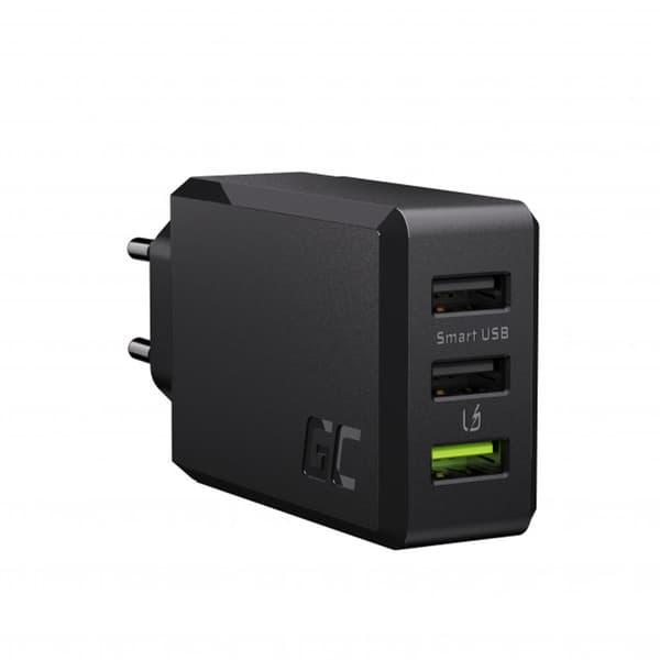 Green Cell ChargeSource 3 -seinälaturi, 3 x USB 30 W / USB-latu