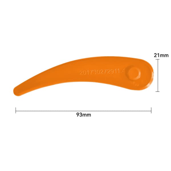 Trimmerknivar i plast 93mm - 50-pack