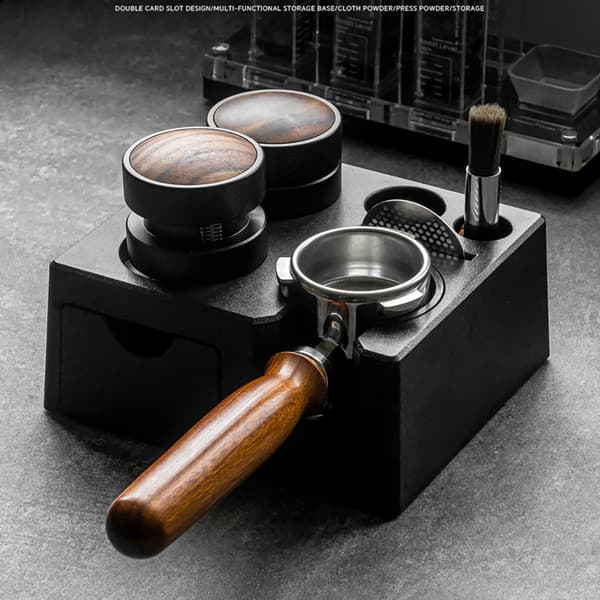 Tampingstation til espresso 18,4 x 16,2 x 7,5 cm / tamperholder