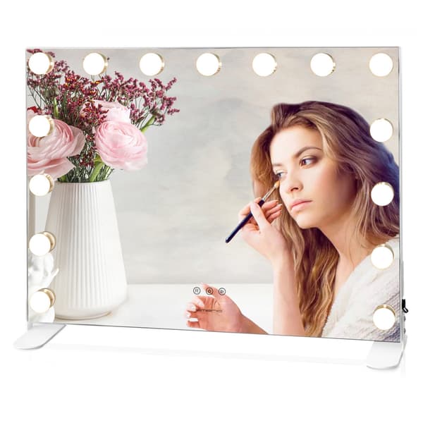 Emerio sminkespejl med LED-belysning / make-up-spejl / dæmpbart