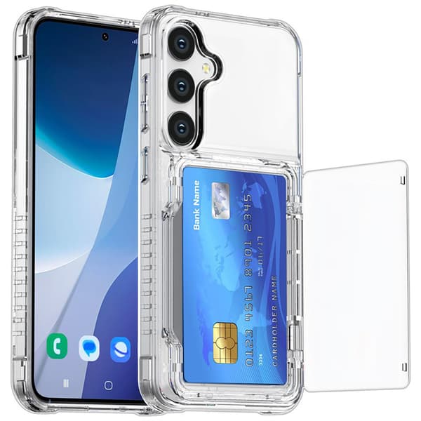 Bakskal med kortfack och ställ till Samsung S23 Plus
