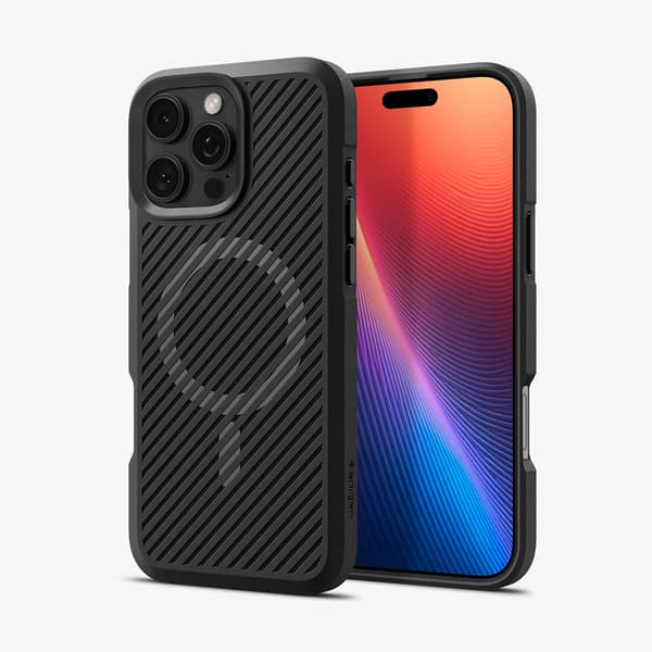 Spigen Core Armor Mag Fit bagskal til iPhone 16 Pro - Svart