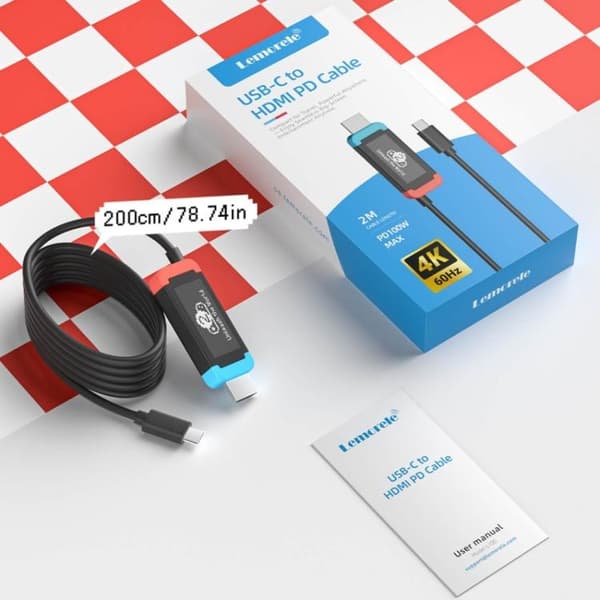 Lemorele L100 -telakointiasema, USB-C, HDMI 4K ja PD-lataus / U