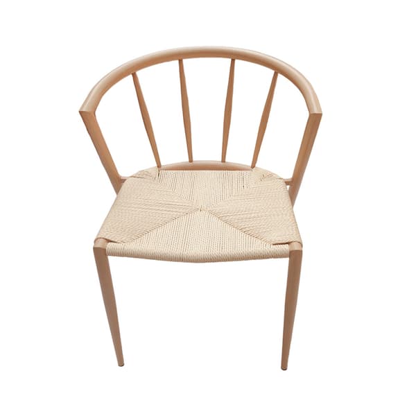 Matstol med karmstolsdesign / stol med flätad sits / matstol me