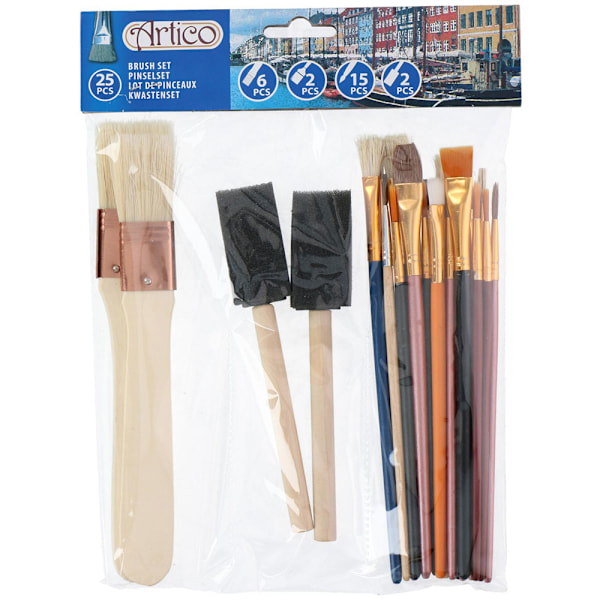 Artico Penselset 25-pack