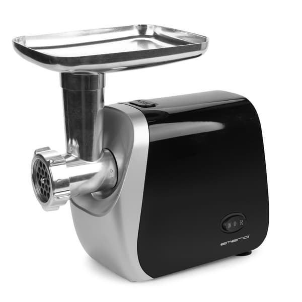 Emerio elektrisk kødhakker i rustfrit stål 600 W / pølsestopper