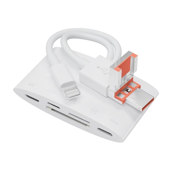 Minneskortläsare med USB, MicroUSB och USB-C – Multifunktionell
