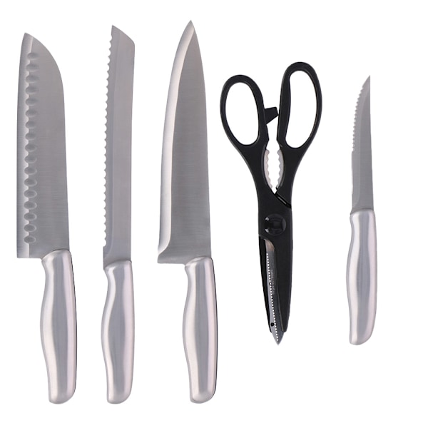Knivset med knivblock, 15 delar