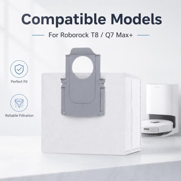 Støvpose til Roborock Q7 Max+/T8 Plus robotstøvsuger / Støvsuge
