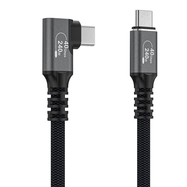 Wozinsky Thunderbolt 4 USB-C-kabel med vinklad kontakt 240W 1m