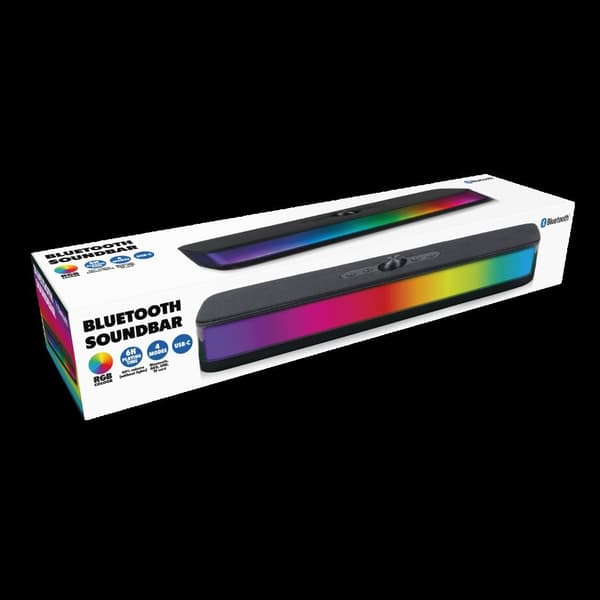 Bluetooth soundbar med RGB LED / kompakt högtalare med ljuseffe