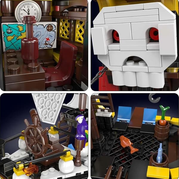 Mould King 10137 red beard pirate ship kit / pirate ship kit /
