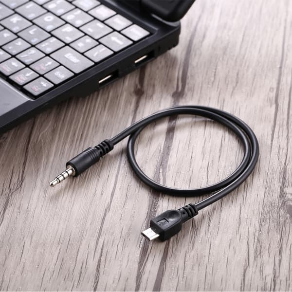 Aux-kaapeli / äänikaapeli 3,5 mm micro-USB:hen