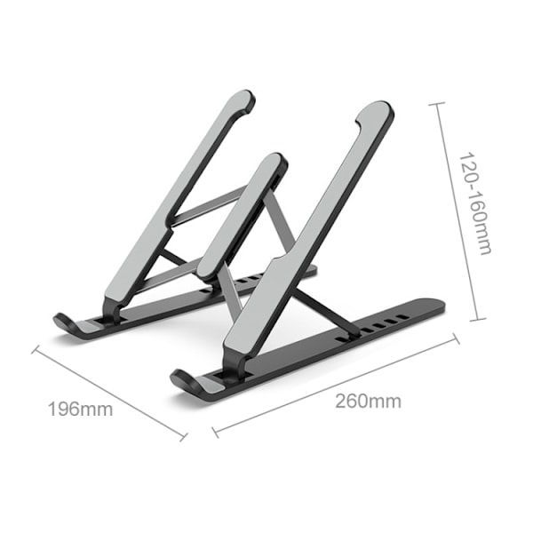 Foldbart stativ til laptop