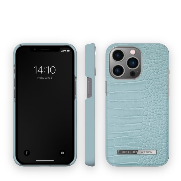 IDEAL OF SWEDEN Mobilskal Soft Blue Croco till iPhone 13 Pro