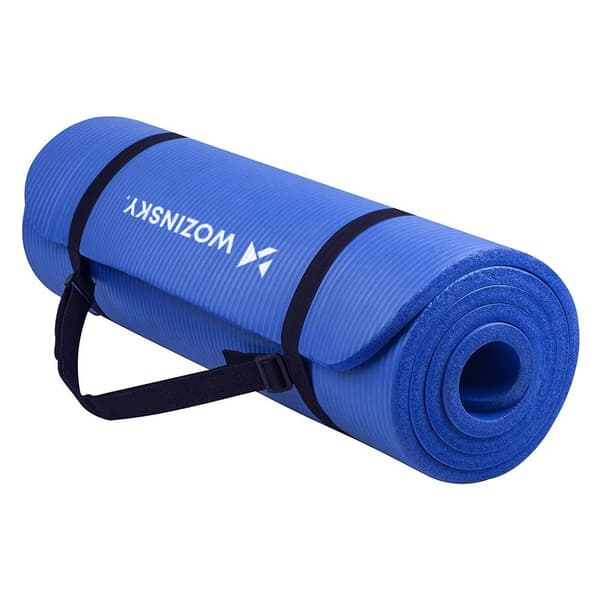 Wozinsky Yogamåtte 181 x 63 x 0,9 cm - Blå
