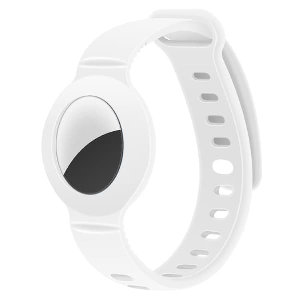 AirTag-Armband i silikon - Vit