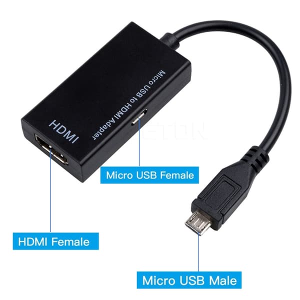 Micro USB HDMI MHL-sovitin - 1080p Full HD