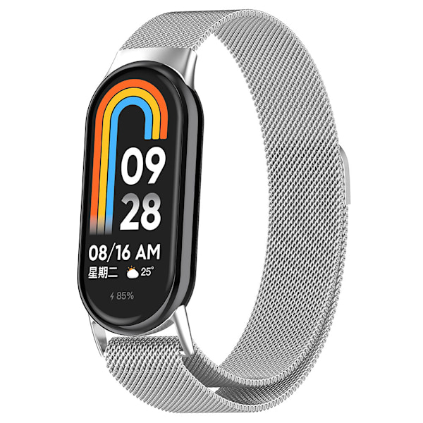 Magnetiskt Milanese armband till Xiaomi Smart Band 8 och 9 - Si