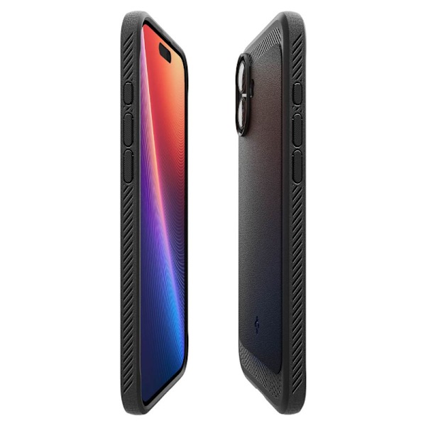 Spigen Rugged Armor Magsafe Case till iPhone 16 Plus - Svart