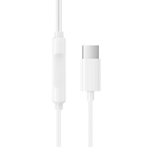 Borofone BM100 In-Ear Headset med USB-C 1,2 m - Hvid