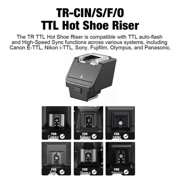 Godox TTL-blitzskoforhøjer TR-C til Canon / TTL-blitzskoforhøje