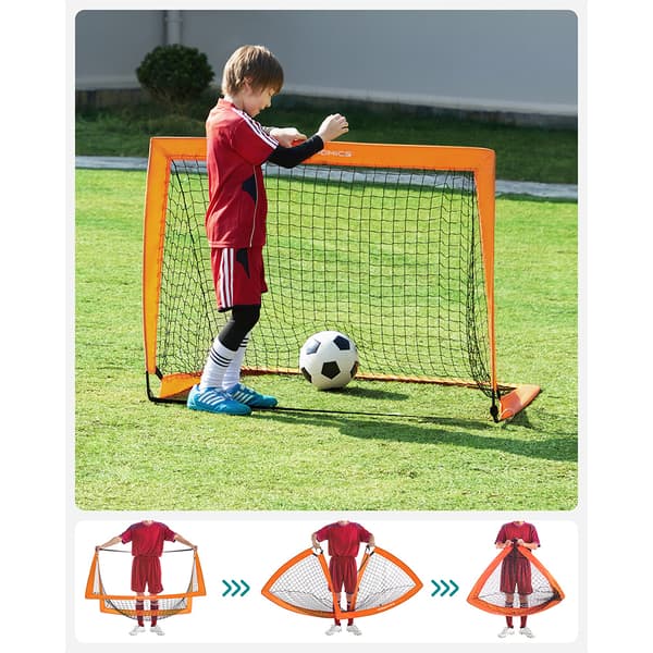 Pop-up fodboldmål til børn til leg og træning 120×80×80 cm / sa