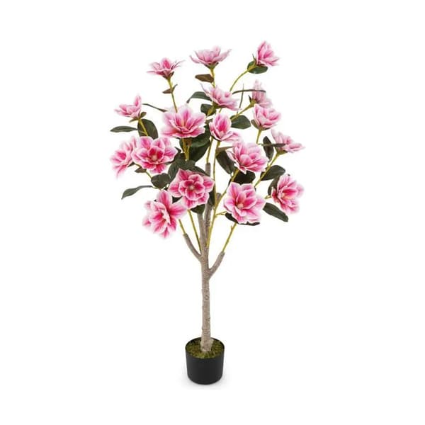 Kunstig bryllupsblomst - lyserøde blomster / kunstigt magnoliet