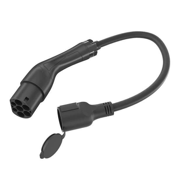 EV laddadapter Typ 2 till fransk kontakt 50 cm / Typ 2-adapterk