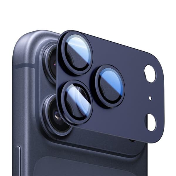 Kameraskydd i metall till iPhone 17 Pro Max - Blå