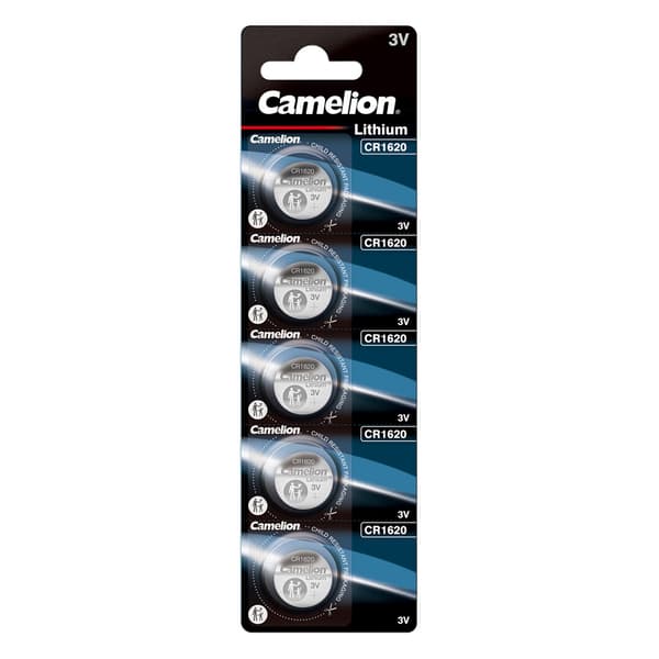 Camelion CR1620 litiumknapcellebatteri 3V 5-pak