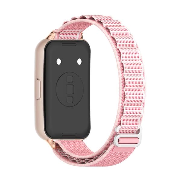 Flätat nylonarmband för Huawei Band 11/11 Pro - Rosa/roséguld /