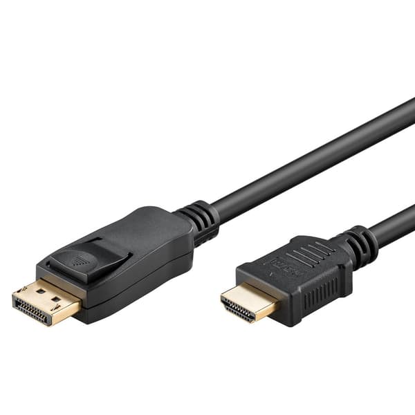 Goobay Displayport-HDMI-kaapeli 2m / DP-HDMI-kaapeli / DisplayP