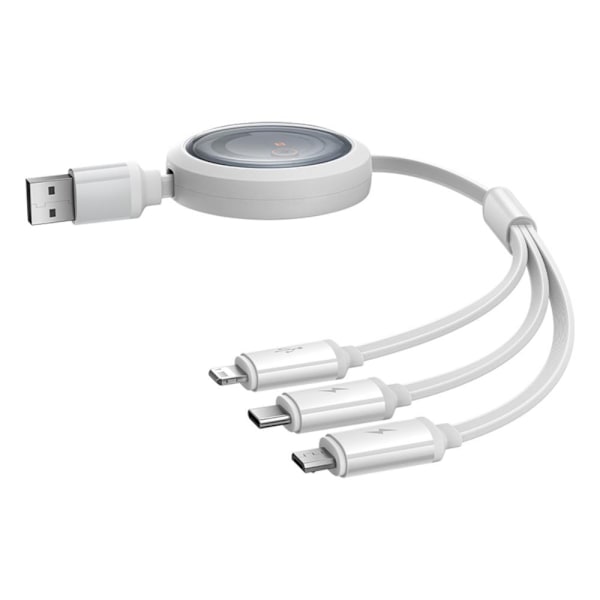 Baseus Free2Draw Multikabel USB til USB-C, belysning og MicroUSB