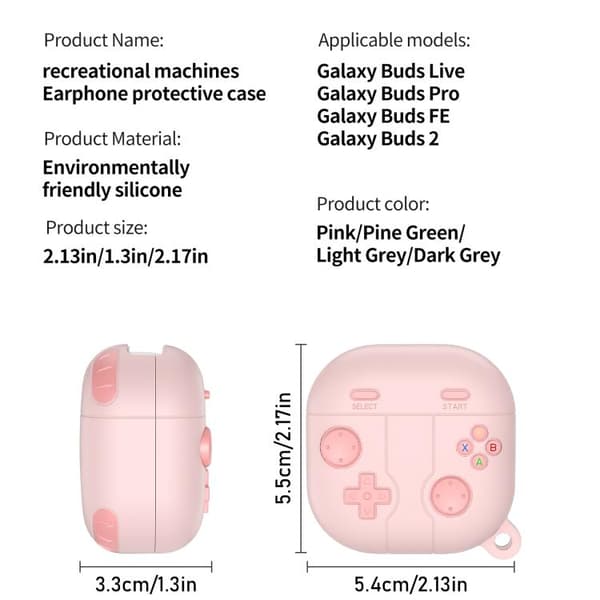 Silikoneetui i retro gaming-stil til Samsung Galaxy Buds Live -