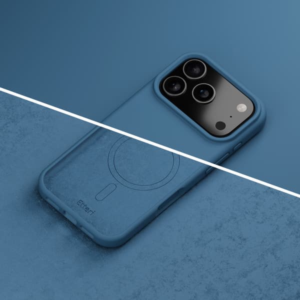 Etteri silikone MagSafe-cover til iPhone 17/18 Pro – Mørkeblå /
