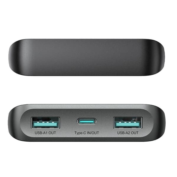 Joyroom Powerbank 25W 10000mAh 2XUSB og 1xUSB-C - Sort