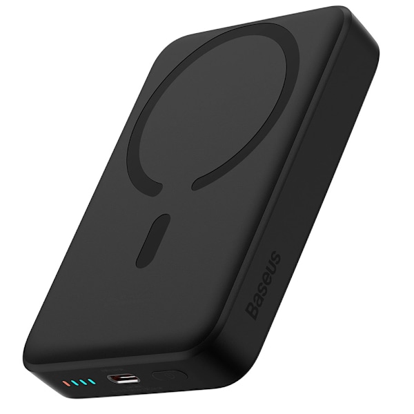 Powerbank 10000mAh 30W med magnetisk opladning Sort