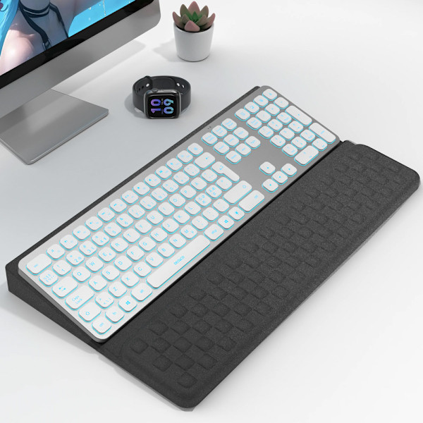 Ergonomiskt handledsstöd med tangentbordsställ – med memory foa