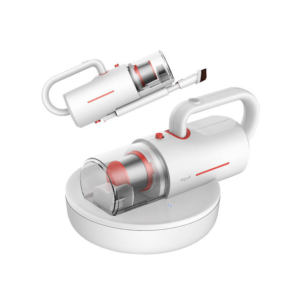 Deerma CM1300 kvalsterdammsugare med UV-lampa och kraftfull sug Röd, Vit
