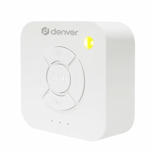 Denver WN-93 Hvid støjmaskine med naturlig lyd, åndedrætslys og