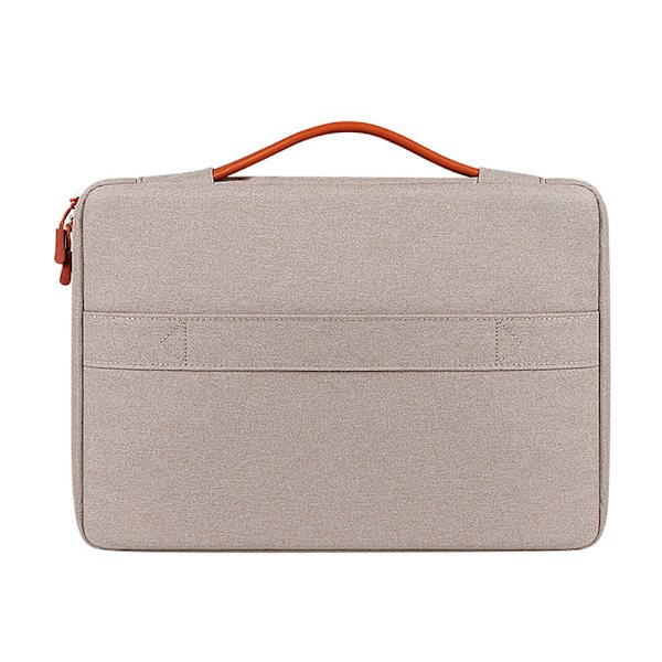 Vattentålig laptopväska i polyester, 13,3" – beige