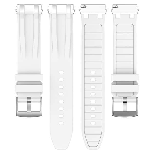 Silikonearmbånd til Amazfit Watch Bip 5 22mm - Hvid