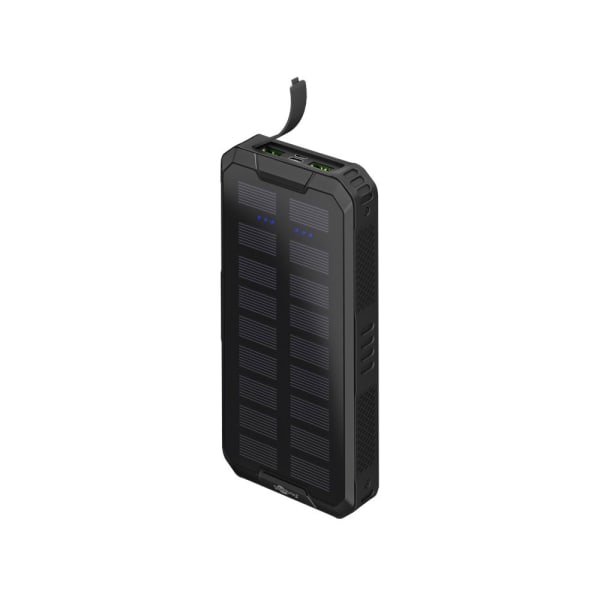 Goobay powerbank solcellsdriven 20 000 mAh Svart