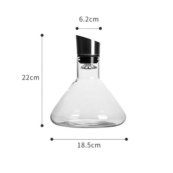Forruder af krystalglas 1,5L